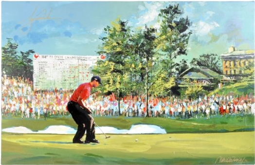 Tiger Woods Autographed 36" x 48" Giclee